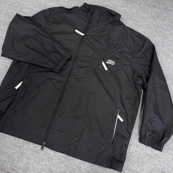 Nike Other - Vintage Nike Jacket Mens Large Script Embroidered Logo Nylon Windbreaker Y2K